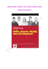 Beginning php5.apache.mysql web development