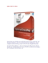 Optimal Disk Pro Edition