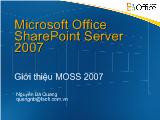 Căn bản về Microsoft Office SharePoint Server - MOSS 2007