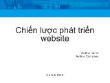 Chiến lược phát triển website