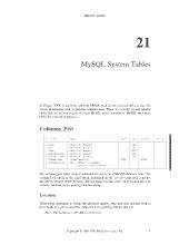 MySQL System Tables