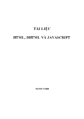 Tài liệu html, dhtml và javascript
