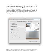 Cảm nhận những tính năng nổi bật của Mac OS X Lion 10.7