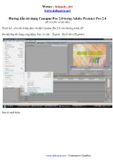 Hướng dẫn sử dụng Canopus Pro 2.0 trong Adobe Premier Pro 2.0