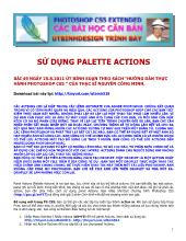 Sử dụng palette actions