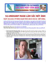 Unsharp mask làm sắc nét ảnh