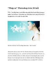 Pháp sư - Photoshop tròn 20 tuổi