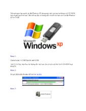 Cài đặt Windows XP bằng USB