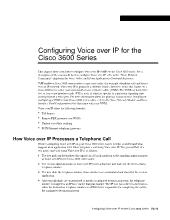 Configuring Voice over IP for the Cisco 3600 Series