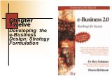 Developing the e - Business Design: Strategy Formulation