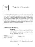 Properties of Convolution