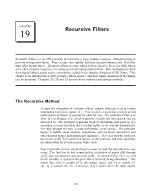 Recursive Filters