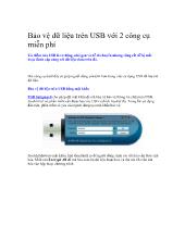 Bảo vệ dữ liệu trên USB với 2 công cụ miễn phí