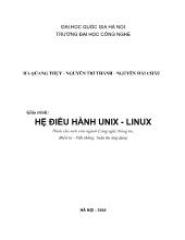 Giáo trình: Hệ điều hành Unix - Linux