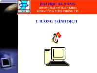 Giáo trình nhập môn chương trình dịch