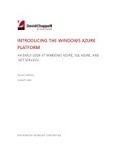 Introducing the windows azure platform