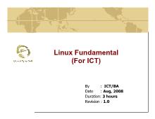 Linux Fundamental (For ICT)