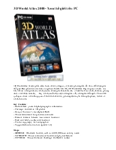 3D World Atlas 2008 - Xem thế giới trên PC