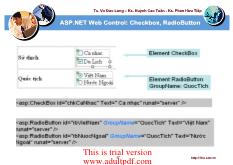 Asp.net web control: Checkbox, radiobutton