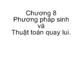 Đề tài Phương pháp sinh và thuật toán quay lui
