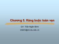 Giáo trình cơ sở dữ liệu - Chương 5