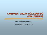 Giáo trình cơ sở dữ liệu - Chương 6