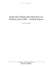 Install and Configure the Email Server in Windows Server 2003 - Outlook Express