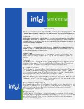 Intel Museum - Education Program Descriptions