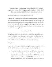 Làm chủ việc phát triển ứng dụng Facebook bằng PHP, IBM Rational Application Developer, IBM WebSphere Application Server và DB2, Phần 3: Hoàn thành ứng dụng trình diễn môi giới chứng khoán Facebook