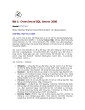 Overview of SQL Server 2000
