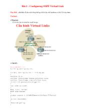 Bài 1: Configuring ospf virtual link