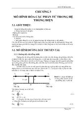Đề tài Mô hình hóa các phần tử trong hệ thống điện
