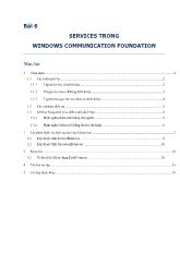Đề tài Tổng quan các kiểu dịch vụ trong windows communication foundation