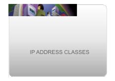 Ip address classes