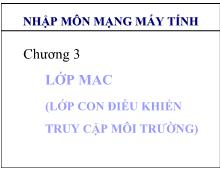 Nhập môn mạnh máy tịnh - Chương 3: Lớp mac