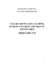 Tài liệu hướng dẫn cấu hình, sử dụng ứng dụng thư điện tử với tên miền moet.edu.vn