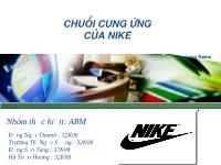 Chuỗi cung ứng của Nike