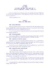 Luật cư trú của quốc hội khóa xi, kỳ họp thứ 10 số 81/2006/qh11 ngày 29 tháng 11 năm 2006