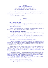 Luật thể dục, thể thao của quốc hội khoá XI, kỳ họp thứ 10 số 77/2006/qh11 ngày 29 tháng 11 năm 2006