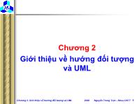 Chương 2: Giới thiệu về hướng đối tượng và UML