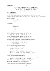 Giáo trình và bài tập C/C++