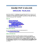 Hướng dẫn sử dụng chương trình lập trình PHP với IIS