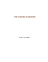 Tài liệu coding PHP stardar