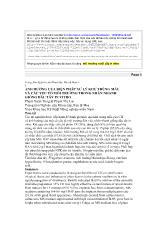 Ảnh hưởng của biện pháp xử lý khử trùng mẫu và các yếu tố môi trường trong nhân nhanh giống dâu tây in vitro