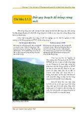 Các chỉ tiêu về chương trình quản lý và phát triển rừng bền vững