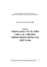 Chọn lọai cây ưu tiên cho các chương trình trồng rừng tại Việt Nam