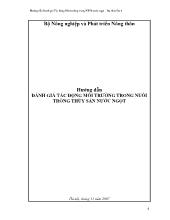 Đánh giá tác động môi trường trong nuôi trồng thủy sản nước ngọt