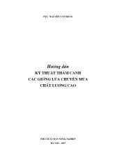 Hướng dẫn kỹ thuật thâm canh các giống lúa chuyên mùa chất lượng cao