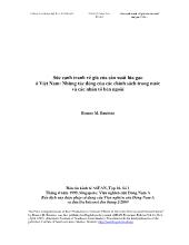 Sức cạnh tranh về giá của sản xuất lúa gạo ở Việt Nam: Những tác động của các chính sách trong nước và các nhân tố bên ngoài