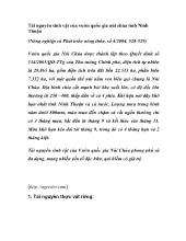 Tài nguyên sinh vật của vườn quốc gia núi chúa tỉnh Ninh Thuận